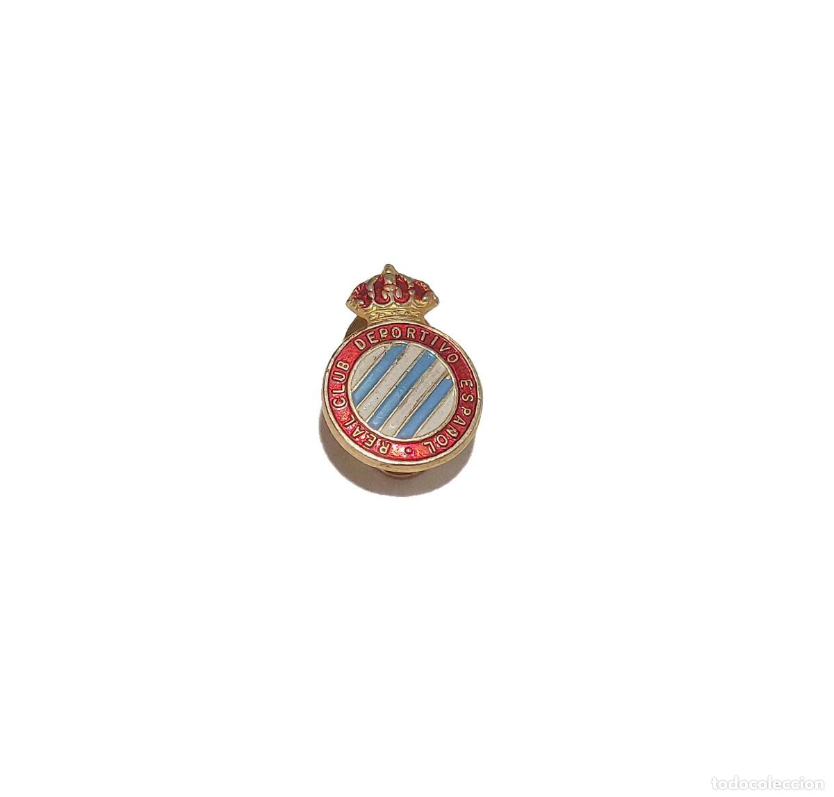 Coleccionismo deportivo: Antigua insignia RCD Espa&ntilde;ol - Foto 1