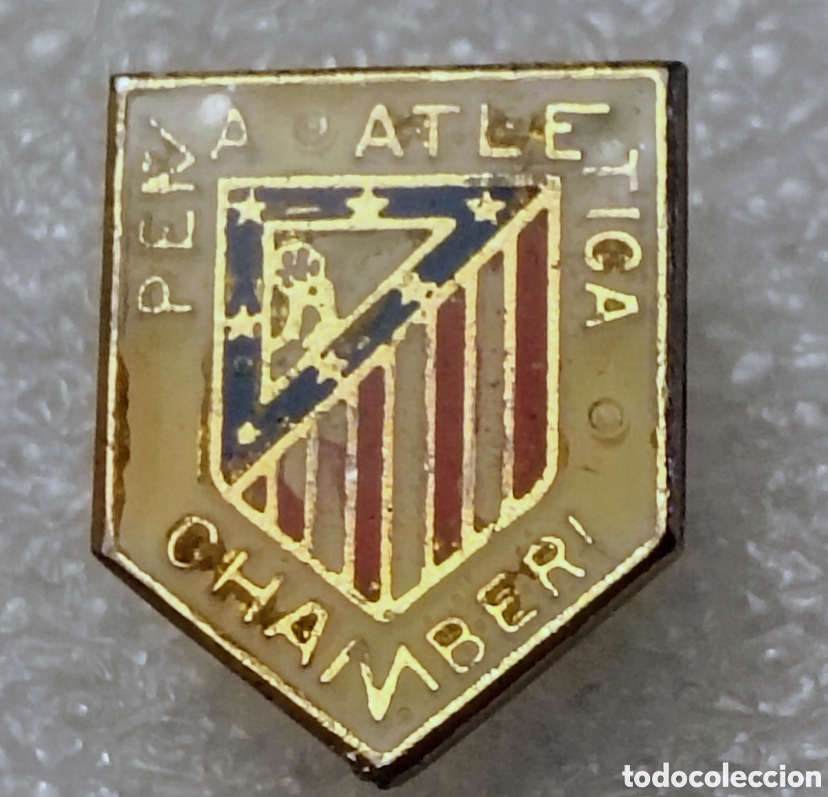 Coleccionismo deportivo: PIN FUTBOL OJAL, PE&Ntilde;A ATL&Eacute;TICA CHAMBER&Iacute;