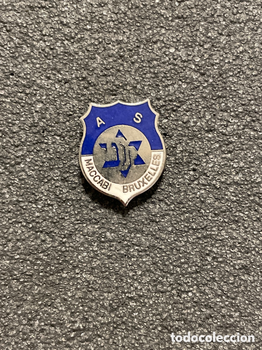 Coleccionismo deportivo: Pin 40 A.S. MACCABI BRUXELLES - Bruselas