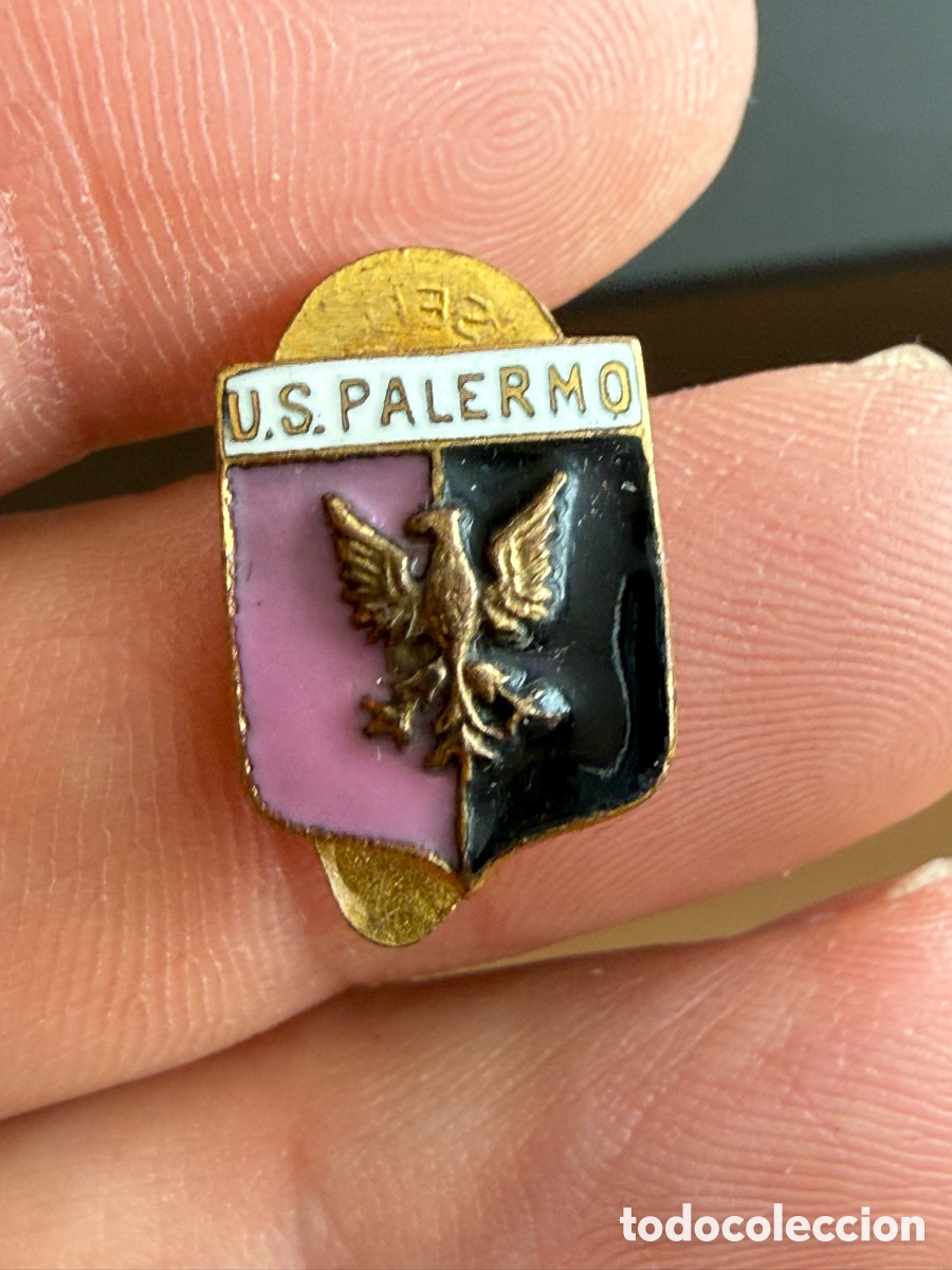 Coleccionismo deportivo: Insignia Solapa. CALCIO. US PALERMO. a&ntilde;os 50