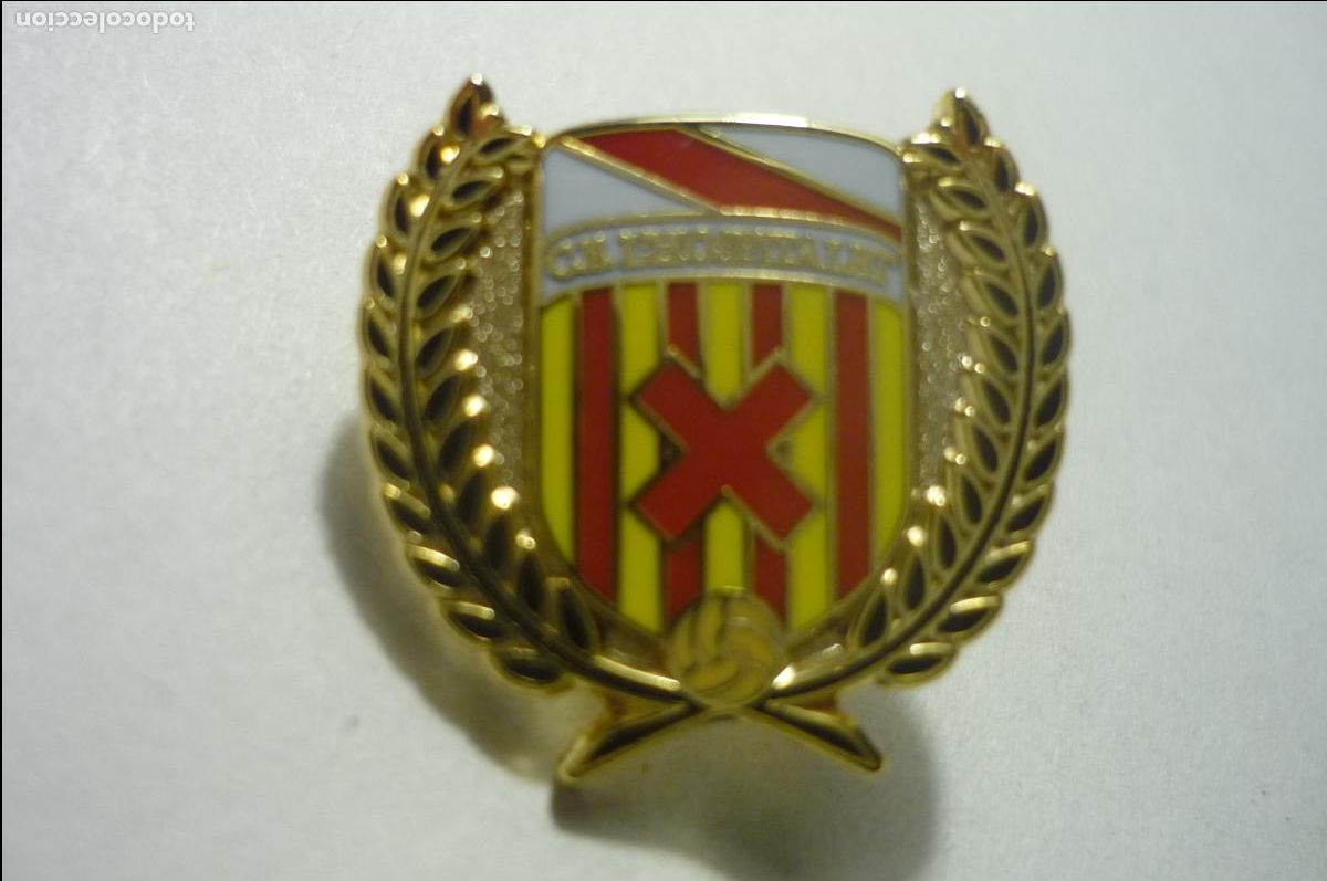 Coleccionismo deportivo: pin futbol fed catalana ce l&acute;hospitalet