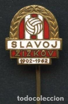 Collezionismo sportivo: INSIGNIA DE AGUJA, PIN, CLUB DE F&Uacute;TBOL SLAVOJ ZIZKOV, CHECOSLOVAQUIA, 1962
