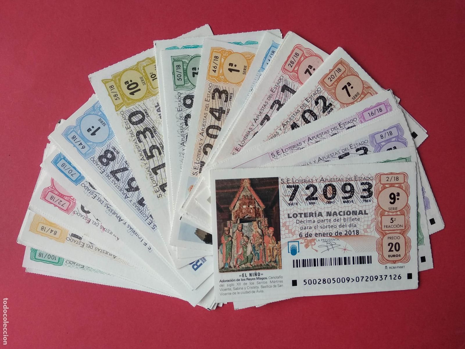 Coleccionismo deportivo: LOTERIA NACIONAL DE LOS SABADOS A&Ntilde;O 2018 COMPLETO