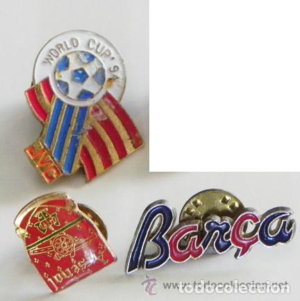Coleccionismo deportivo: 4 &euro; CADA PIN DE DEPORTE - BAR&Ccedil;A ESCUDO ARSENAL MUNDIAL F&Uacute;TBOL 1994 EEUU FC BARCELONA