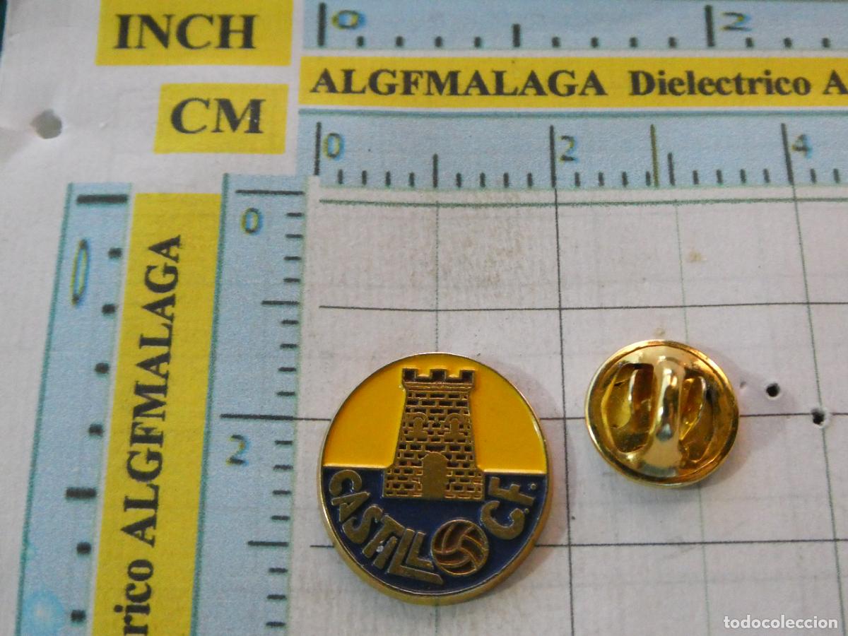 Coleccionismo deportivo: PIN DE DEPORTES. F&Uacute;TBOL. CASTILLO CF DEL ROMERAL SAN BARTOLOM&Eacute; DE TIRAJANA. ESCUDO EQUIPO