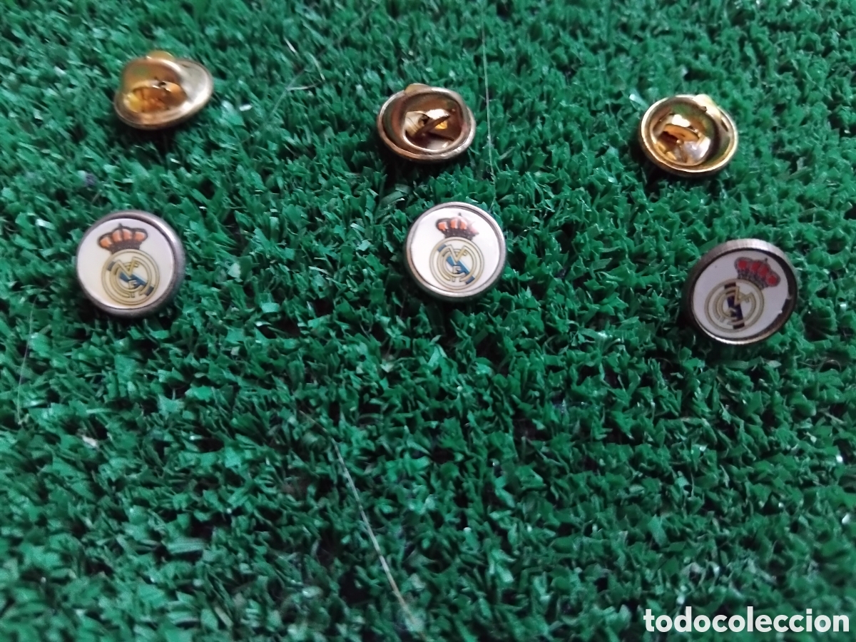 Coleccionismo deportivo: Ro Lote de 3 pins del Real Madrid - Foto 3