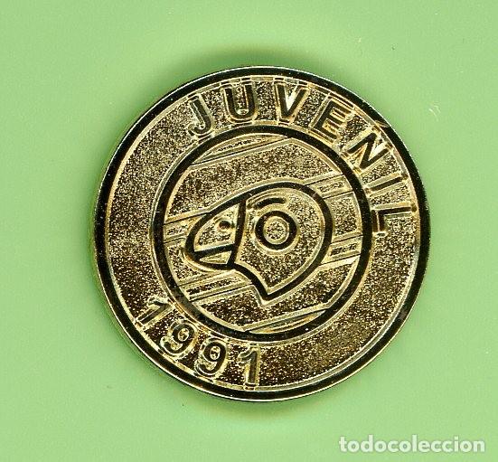 Coleccionismo deportivo: PIN METAL BADGE FUTBOL ULTRAS ESPA&Ntilde;A RCD R.C.D. ESPA&Ntilde;OL ESPANYOL BARCELONA PE&Ntilde;A PENYA JUVENIL 1991