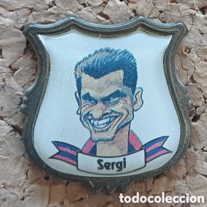 Coleccionismo deportivo: PIN CARICATURA SERGI - BAR&Ccedil;A - Foto 2