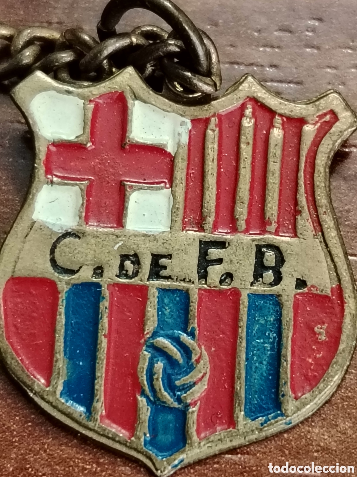 Coleccionismo deportivo: Llavero antiguo del Club de f&uacute;tbol Barcelona