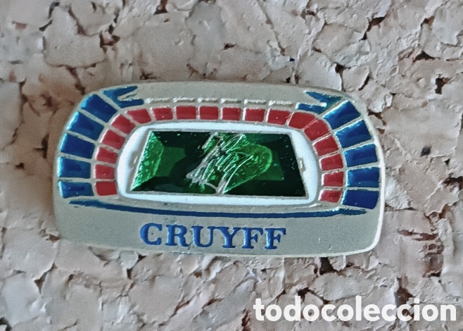 Coleccionismo deportivo: PIN BAR&Ccedil;A- CAMP NOU - CRUYFF - CON FIRMA