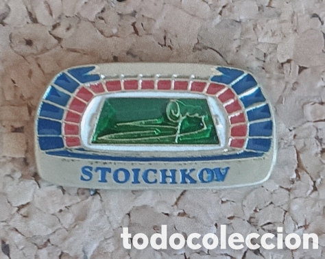 Sammelleidenschaft Sport: PIN BAR&Ccedil;A- CAMP NOU - STOICHKOV - CON FIRMA