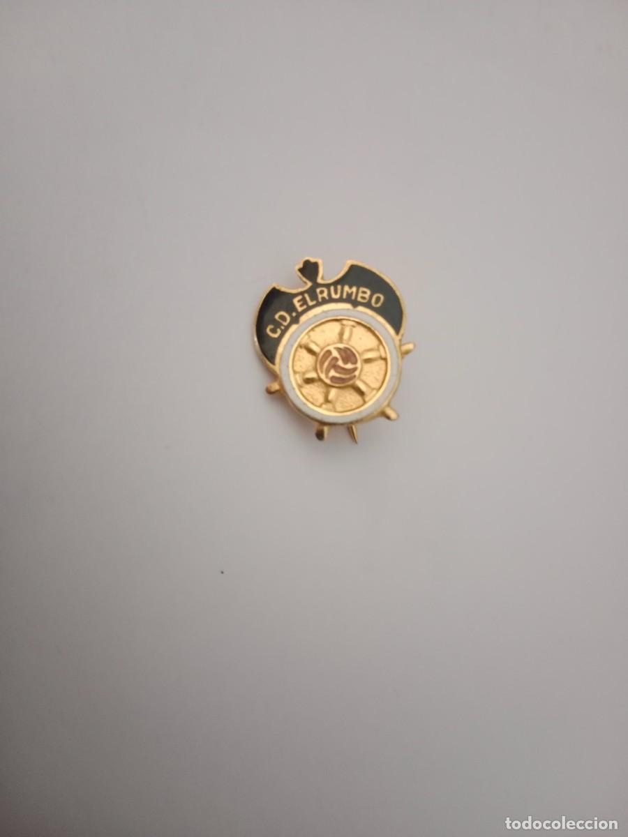 Coleccionismo deportivo: PIN INSIGNIA CD EL RUMBO VALENCIA - CLUB DE FUTBOL - ESMALTADO