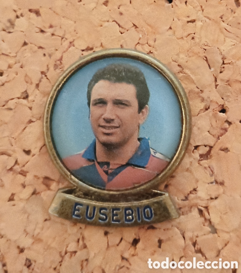 Coleccionismo deportivo: PIN BAR&Ccedil;A - EUSEBIO - F.C.BARCELONA - Foto 1