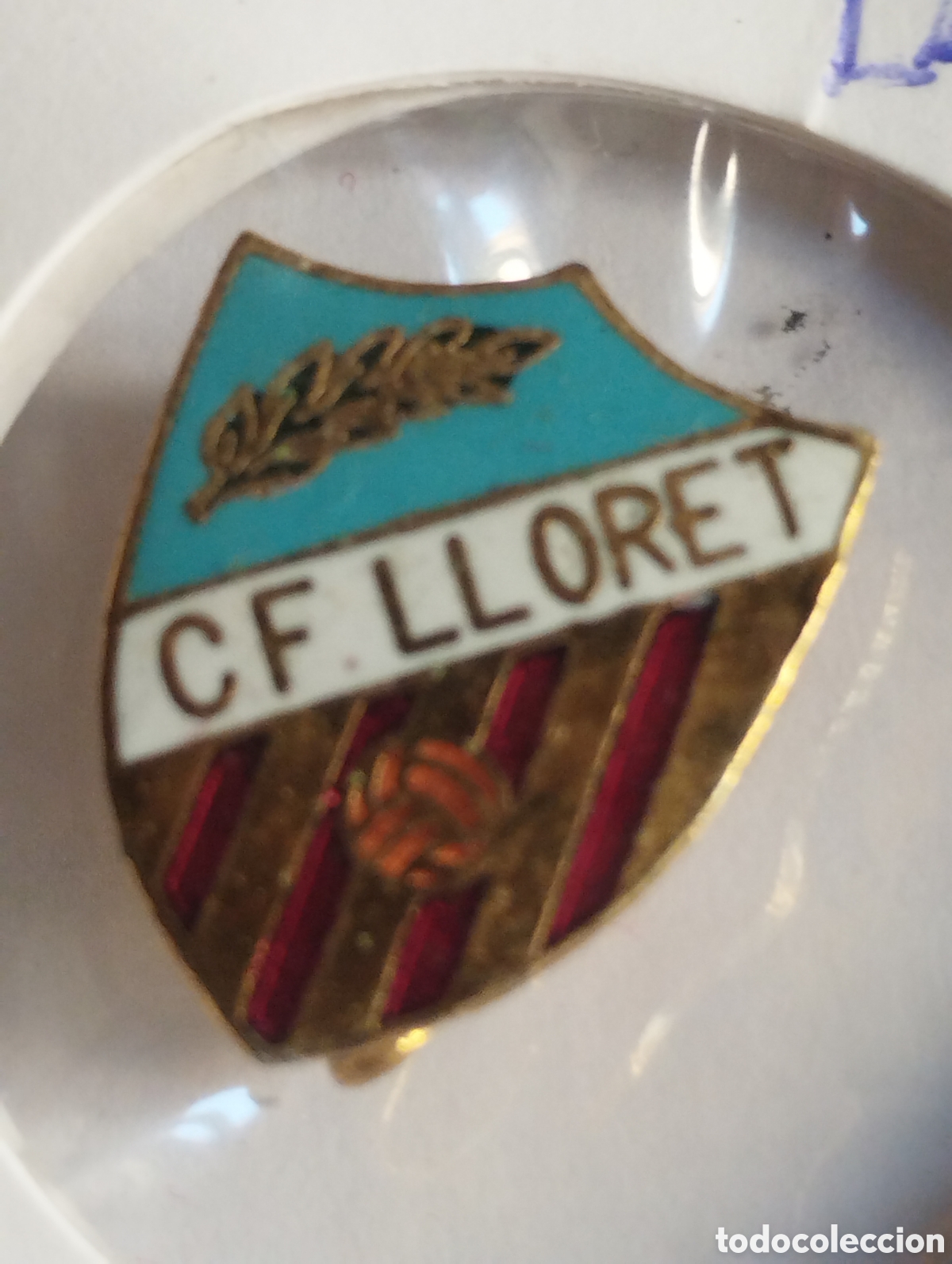 Coleccionismo deportivo: Pin de aguja C.F.Lloret