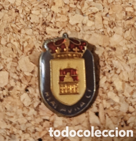 Coleccionismo deportivo: PIN ESCUDO REAL AVILA CLUB DE F&Uacute;TBOL ESMALTADO