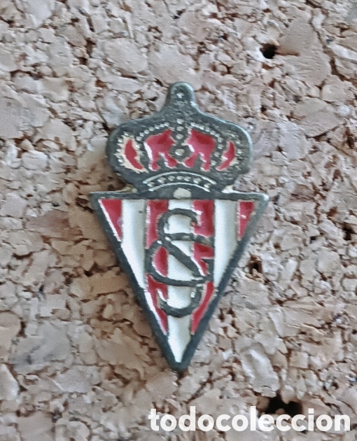 Coleccionismo deportivo: PIN ESCUDO REAL SPORTING DE GIJ&Oacute;N