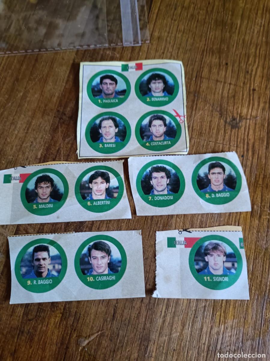 Coleccionismo deportivo: CHAPAS TAPONES CORONA SELECCI&Oacute;N ITALIANA ITALIA EN PAPEL FUTBOL USA 96