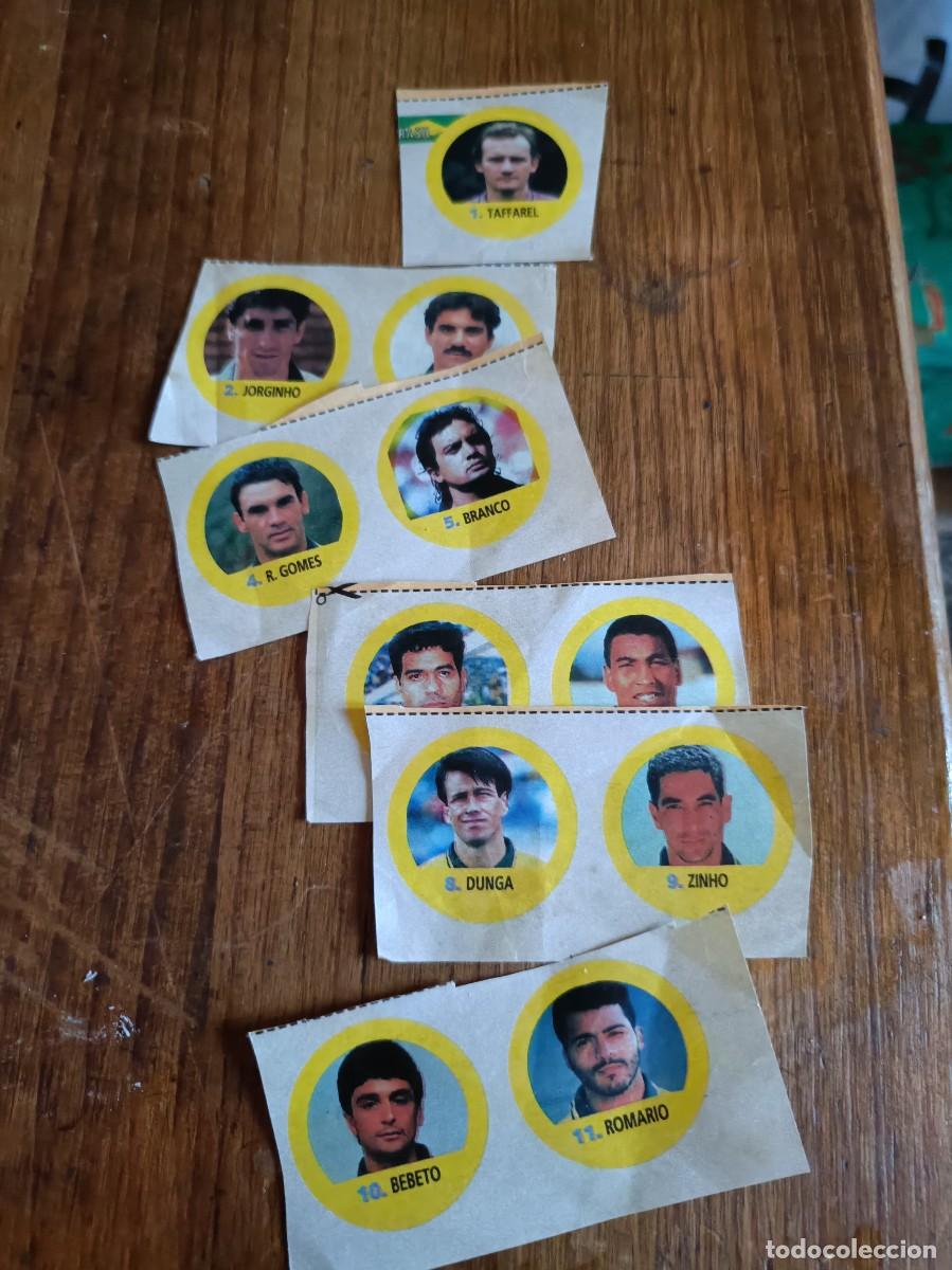 Coleccionismo deportivo: CHAPAS TAPONES CORONA SELECCI&Oacute;N BRASIL EN PAPEL FUTBOL USA 96