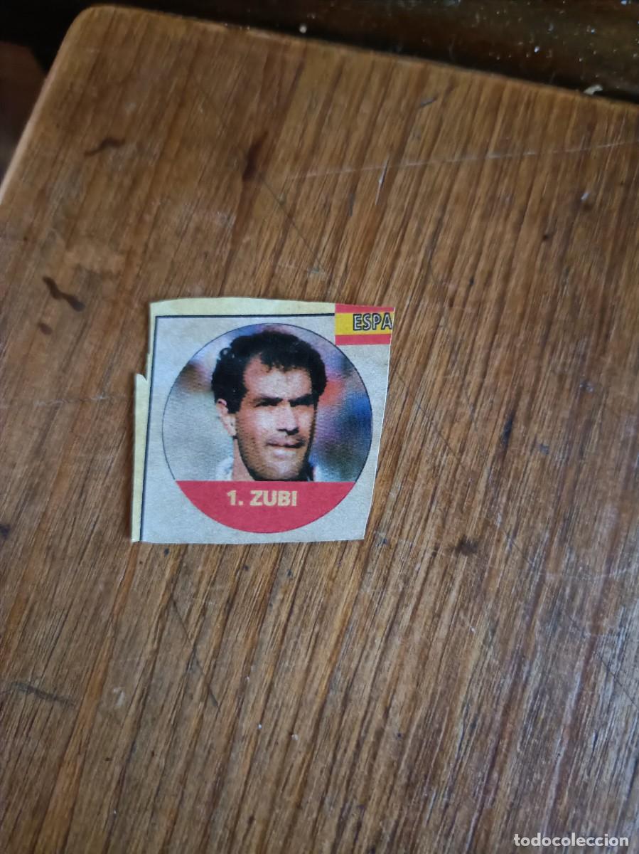 Coleccionismo deportivo: CHAPAS TAPONES CORONA SELECCI&Oacute;N ESPA&Ntilde;OLA ESPA&Ntilde;A ZUBIZARRETA EN PAPEL FUTBOL USA 96