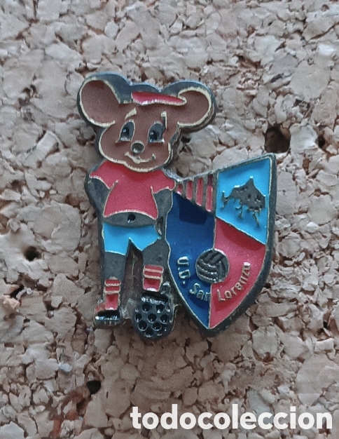 Coleccionismo deportivo: PIN FUTBOL - ESCUDO Y MASCOTA UNI&Oacute;N DEPORTIVA SAN LORENZO - ARGENTINA