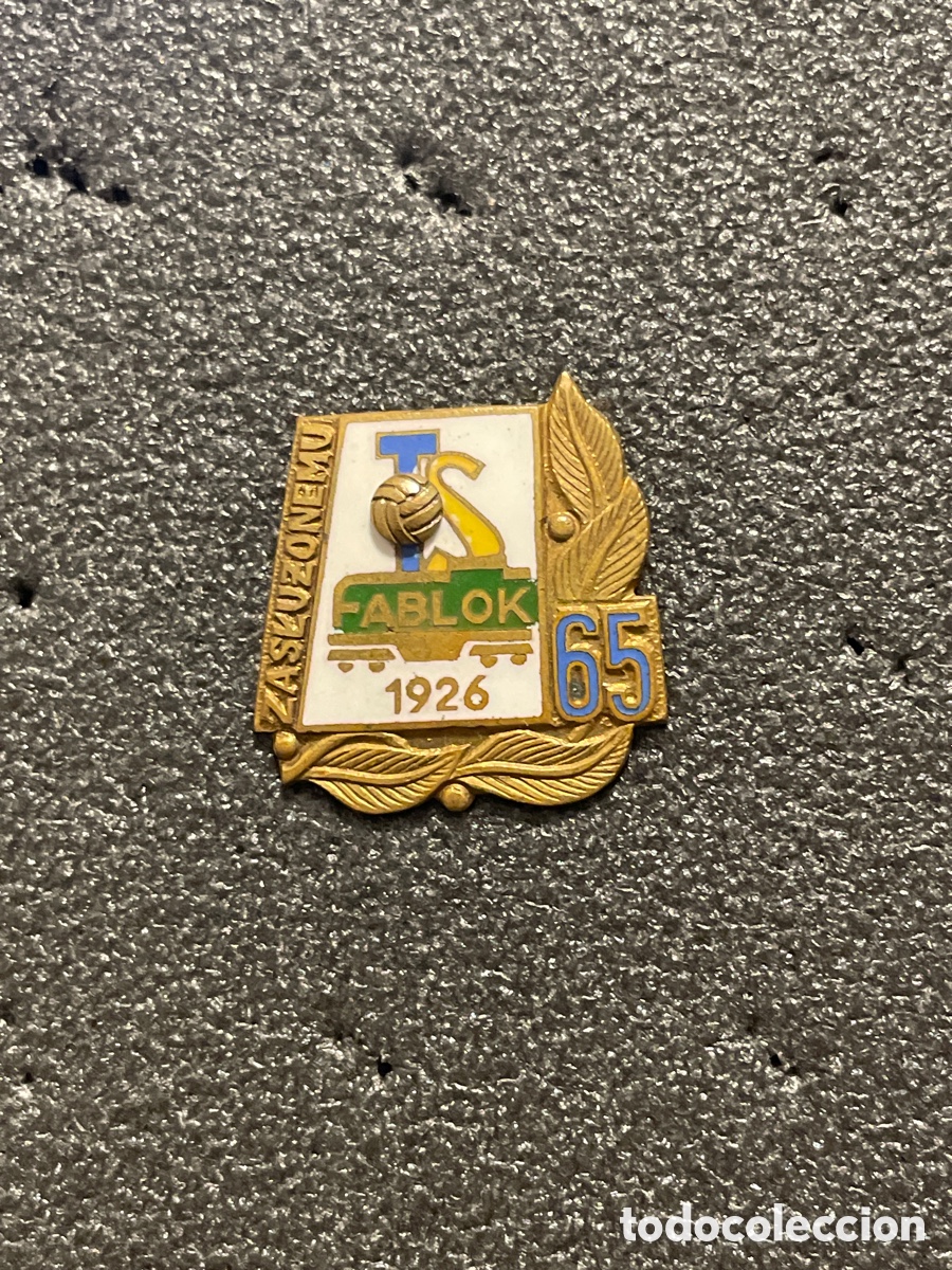 Coleccionismo deportivo: Pin TS FABLOK CHRZANOW - Chrzanow (Polonia)