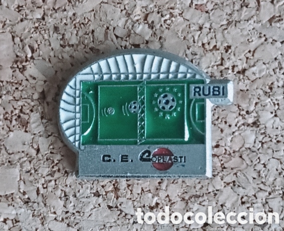 Coleccionismo deportivo: PIN FUTBOL CLUB ESPORTIU COPLASTI DE RUB&Iacute;