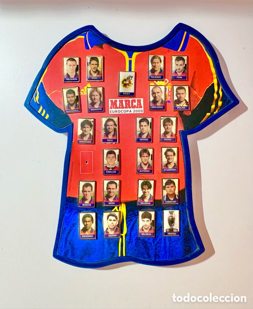 Coleccionismo deportivo: Colecci&oacute;n Pins Selecci&oacute;n Espa&ntilde;ola Eurocopa 2000 Diario Marca