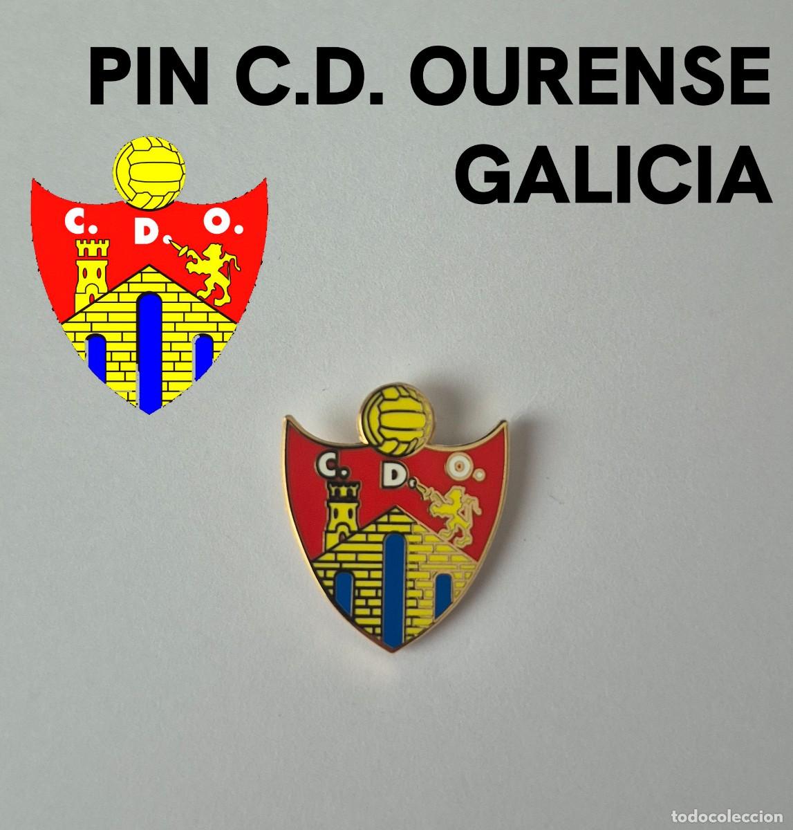 Coleccionismo deportivo: Pin del C.D. Ourense - Equipo de f&uacute;tbol de Galicia