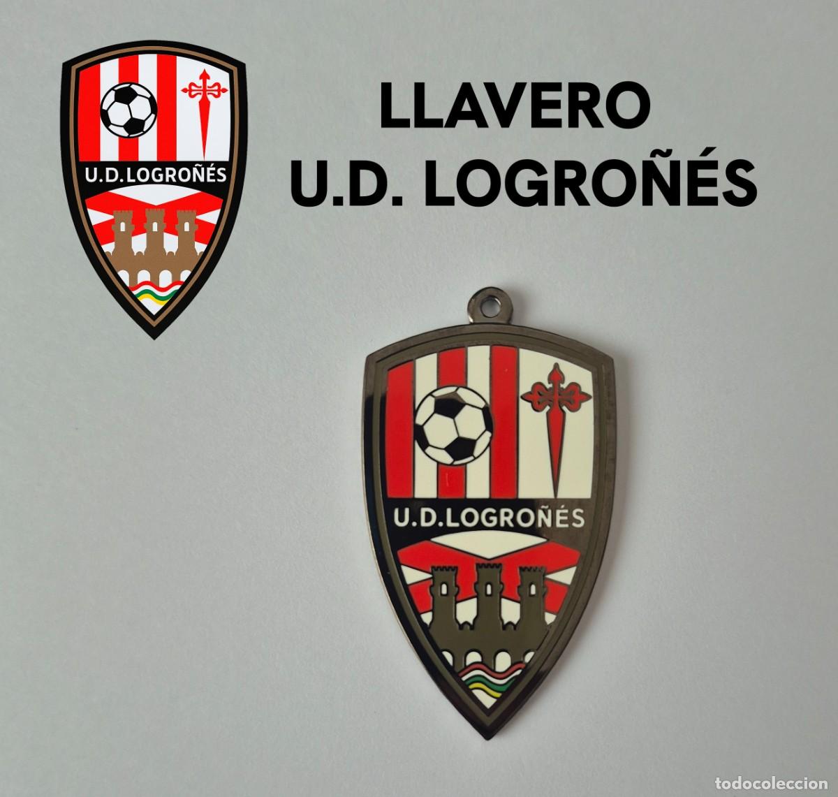 Coleccionismo deportivo: Llavero de la U.D. Logro&ntilde;&eacute;s - Equipo de f&uacute;tbol de La Rioja - Logro&ntilde;o
