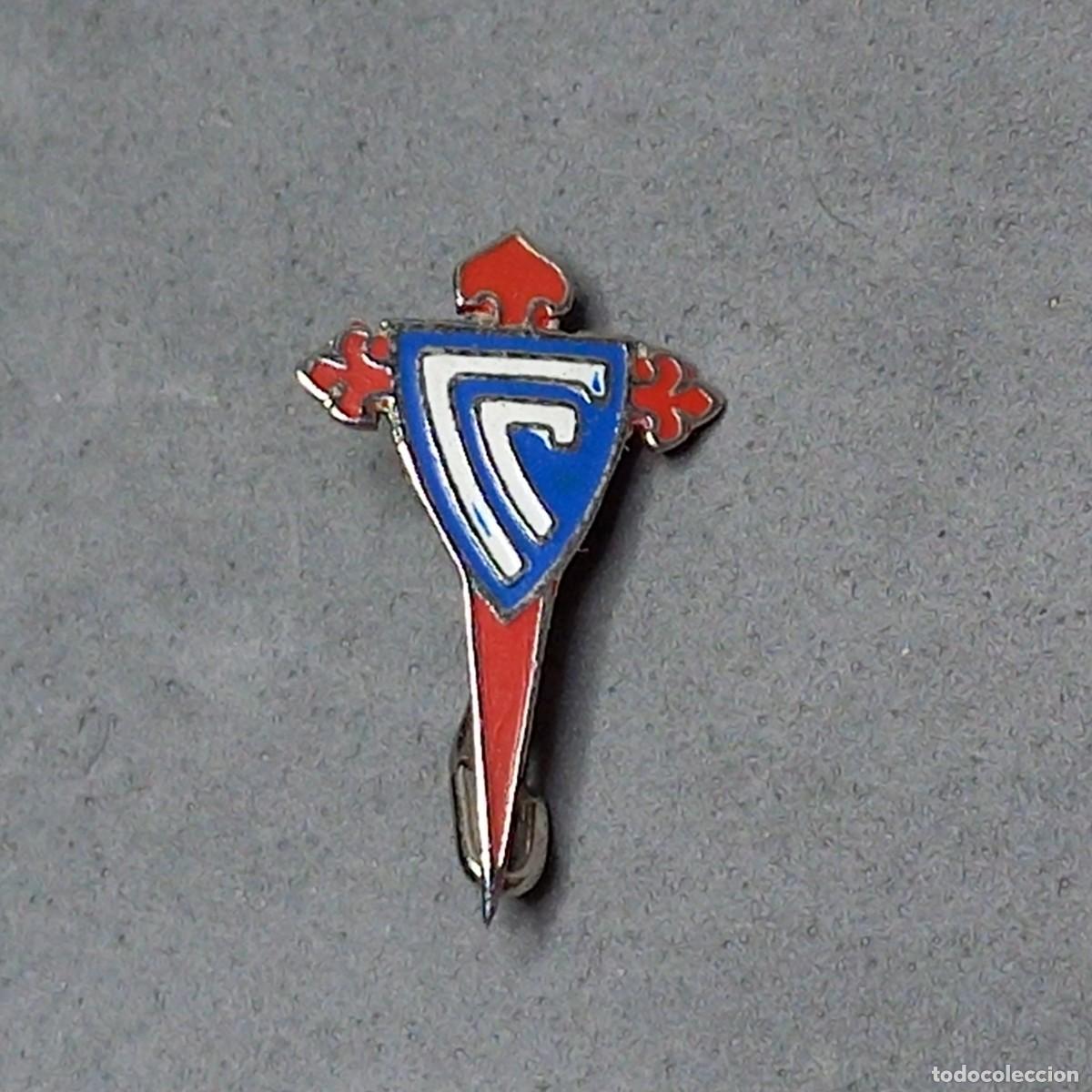 Coleccionismo deportivo: Antigua insignia de alfiler a&ntilde;os 60 - 70 del equipo de f&uacute;tbol de Gal&iacute;cia Real Club Celta de Vigo