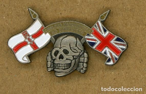 Collectionnisme sportif: Pin f&uacute;tbol ultras LONDON CHELSEA HEADHUNTERS HEAD HUNTERS HOOLIGANS CALAVERA UK BRITISH