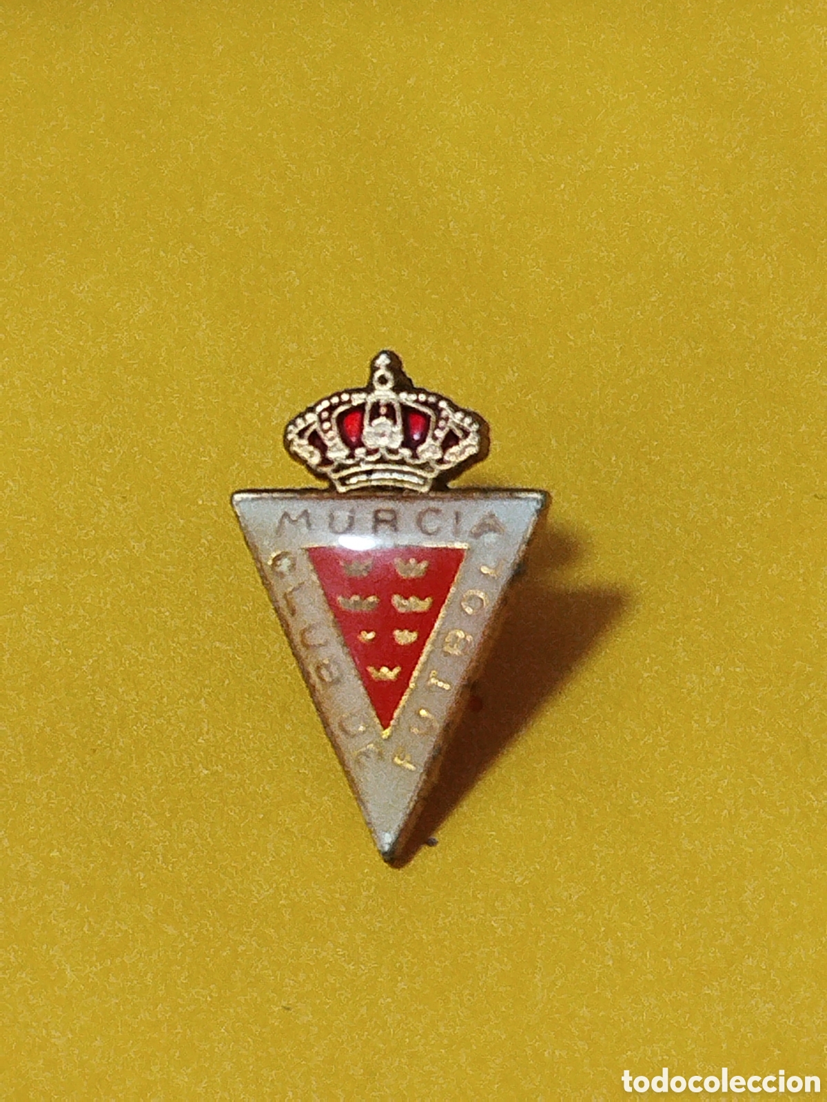 Coleccionismo deportivo: INSIGNIA DE FUTBOL MURCIA CF