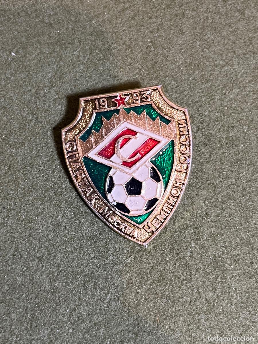 Collectionnisme sportif: Pin oficial Spartak Mosc&uacute; Campe&oacute;n de Rusia 1993 insignia esmaltada FC Spartak Moskva f&uacute;tbol ruso esc