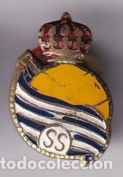 Collectionnisme sportif: ANTIGUA INSIGNIA DE OJAL DE FUTBOL DEL EQUIPO REAL SOCIEDAD (FOOTBALL)