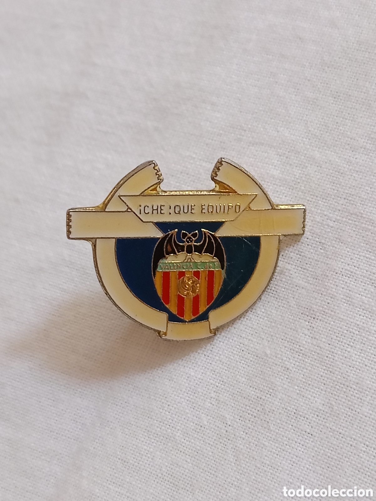 Collectionnisme sportif: pin de futbol: valencia f.c. che que equipo (2,4cm aprox)