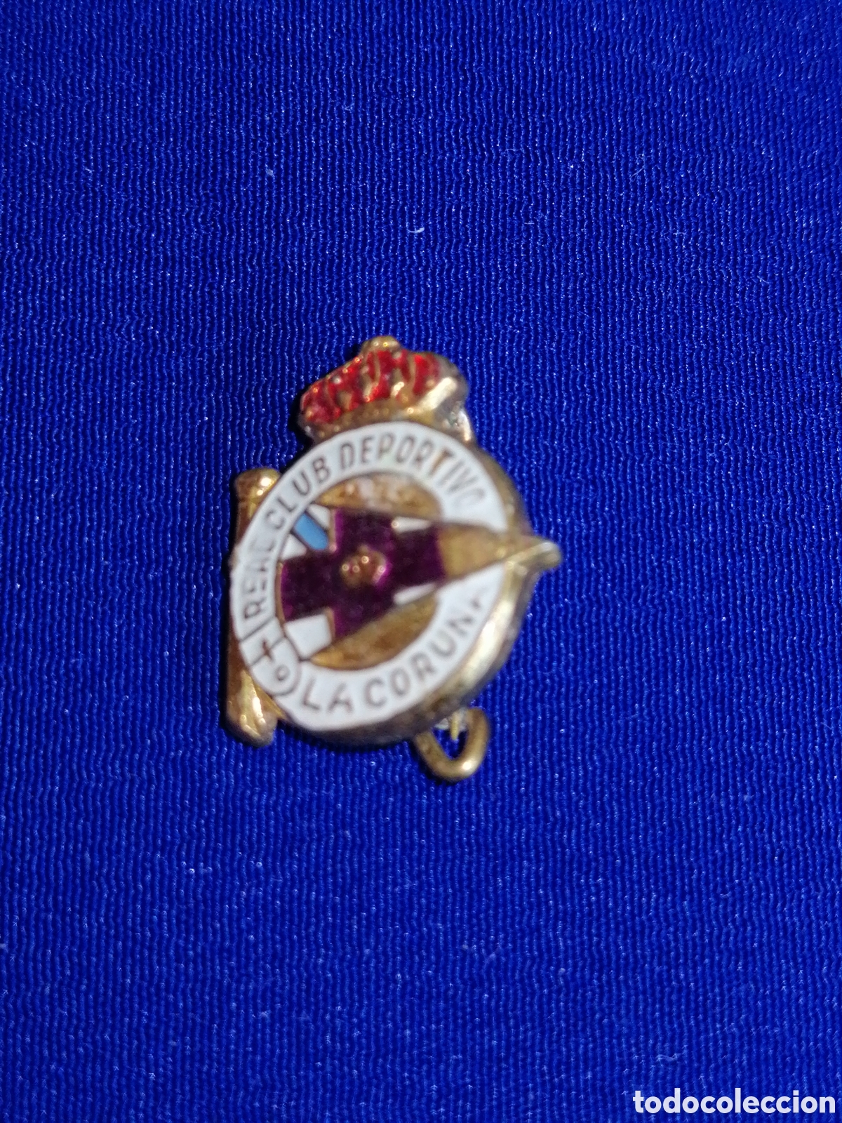 Collectionnisme sportif: REAL DEPORTIVO DE LA CORU&Ntilde;A INSIGNIA DE ALFILER ANTIGUA