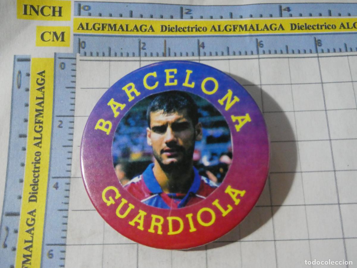 Coleccionismo deportivo: INSIGNIA BROCHE CHAPA DE DEPORTES. F&Uacute;TBOL FC BARCELONA A&Ntilde;OS 90. JUGADOR PEP GUARDIOLA