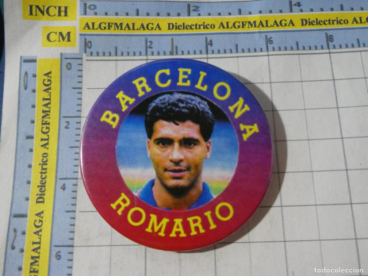 Coleccionismo deportivo: INSIGNIA BROCHE CHAPA DE DEPORTES. F&Uacute;TBOL FC BARCELONA A&Ntilde;OS 90. JUGADOR ROMARIO BRASIL