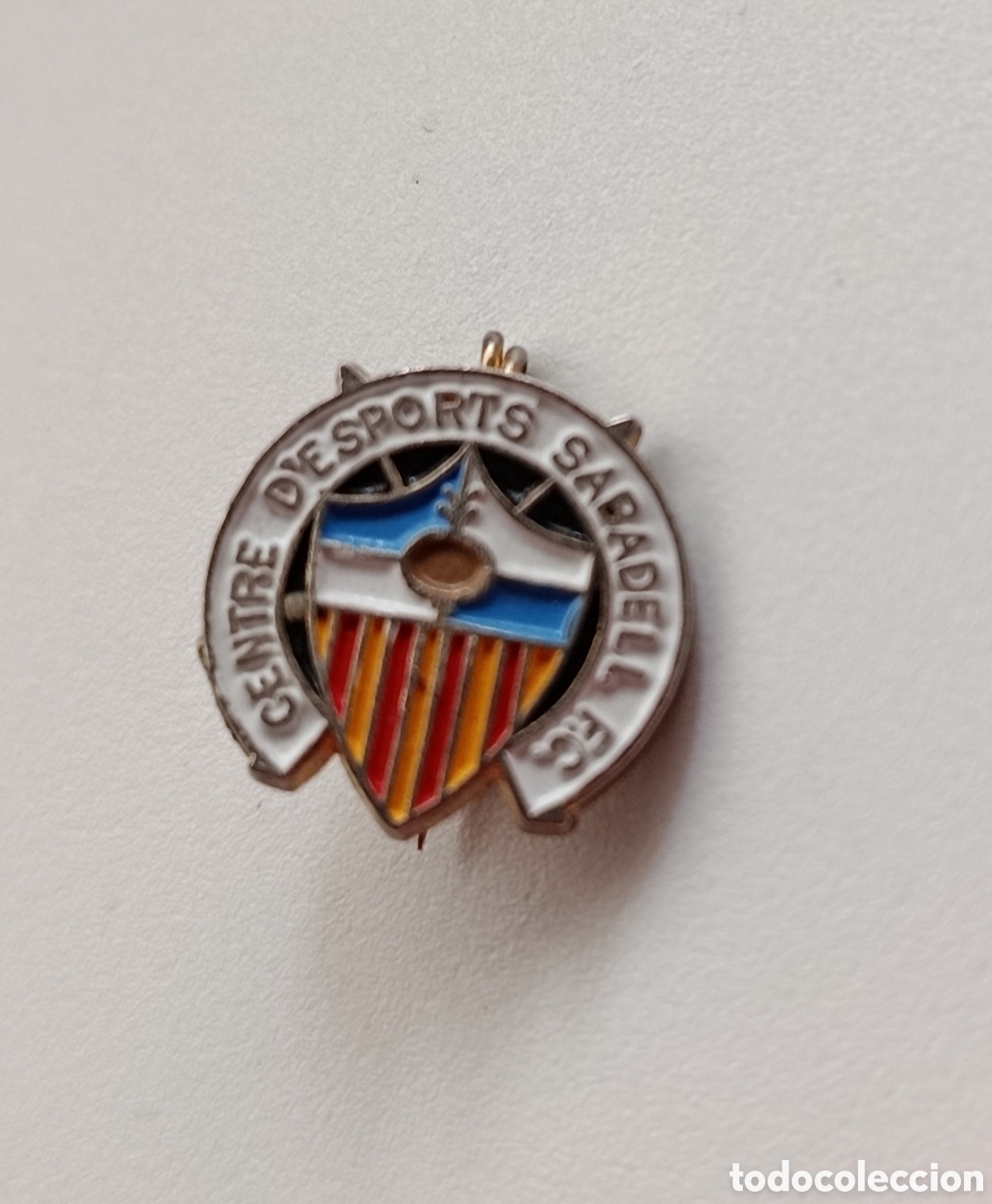 Coleccionismo deportivo: INSIGNIA ANTIGUA AGUJA CENTRE D' ESPORTS SABADELL FC PIN BADGE FUTBOL