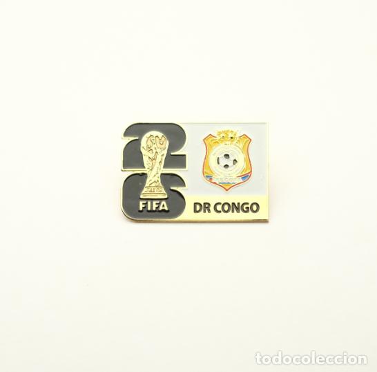 Coleccionismo deportivo: Metal badge football 2026 FIFA World Cup - DR Congo national team.