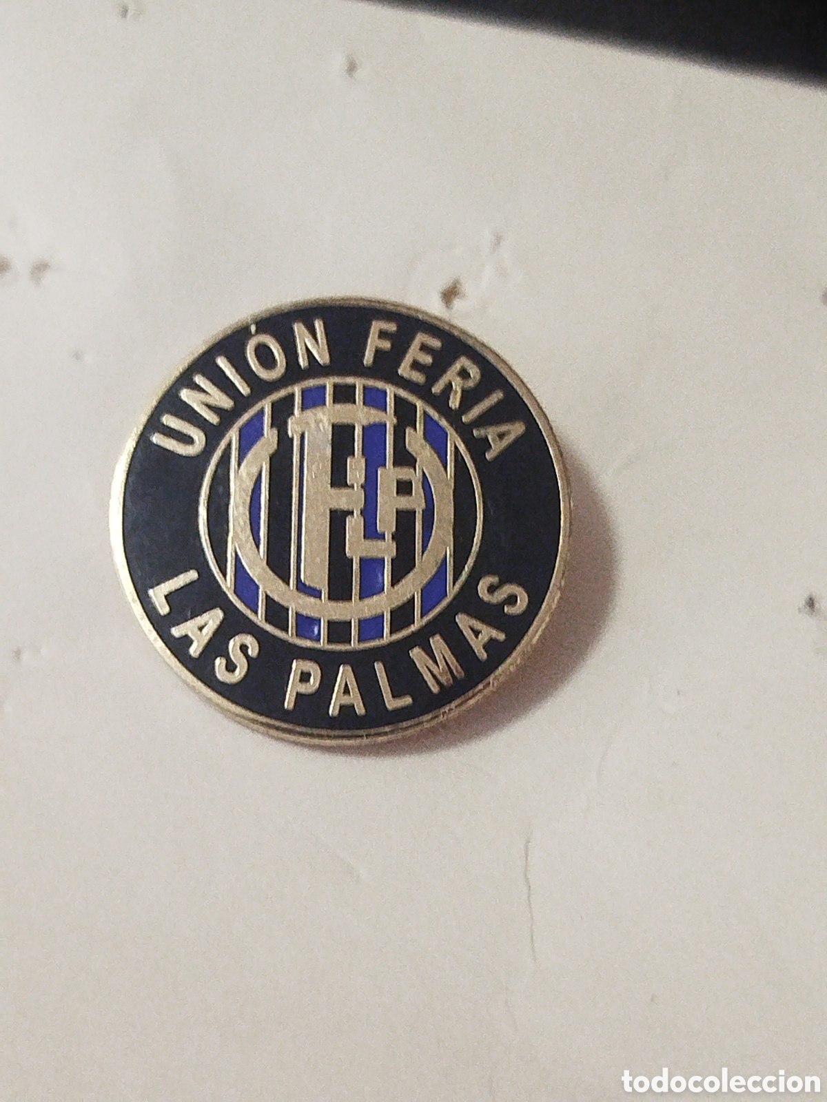 Coleccionismo deportivo: INSIGNIA DE FUTBOL UNION FERIA LAS PALMAS