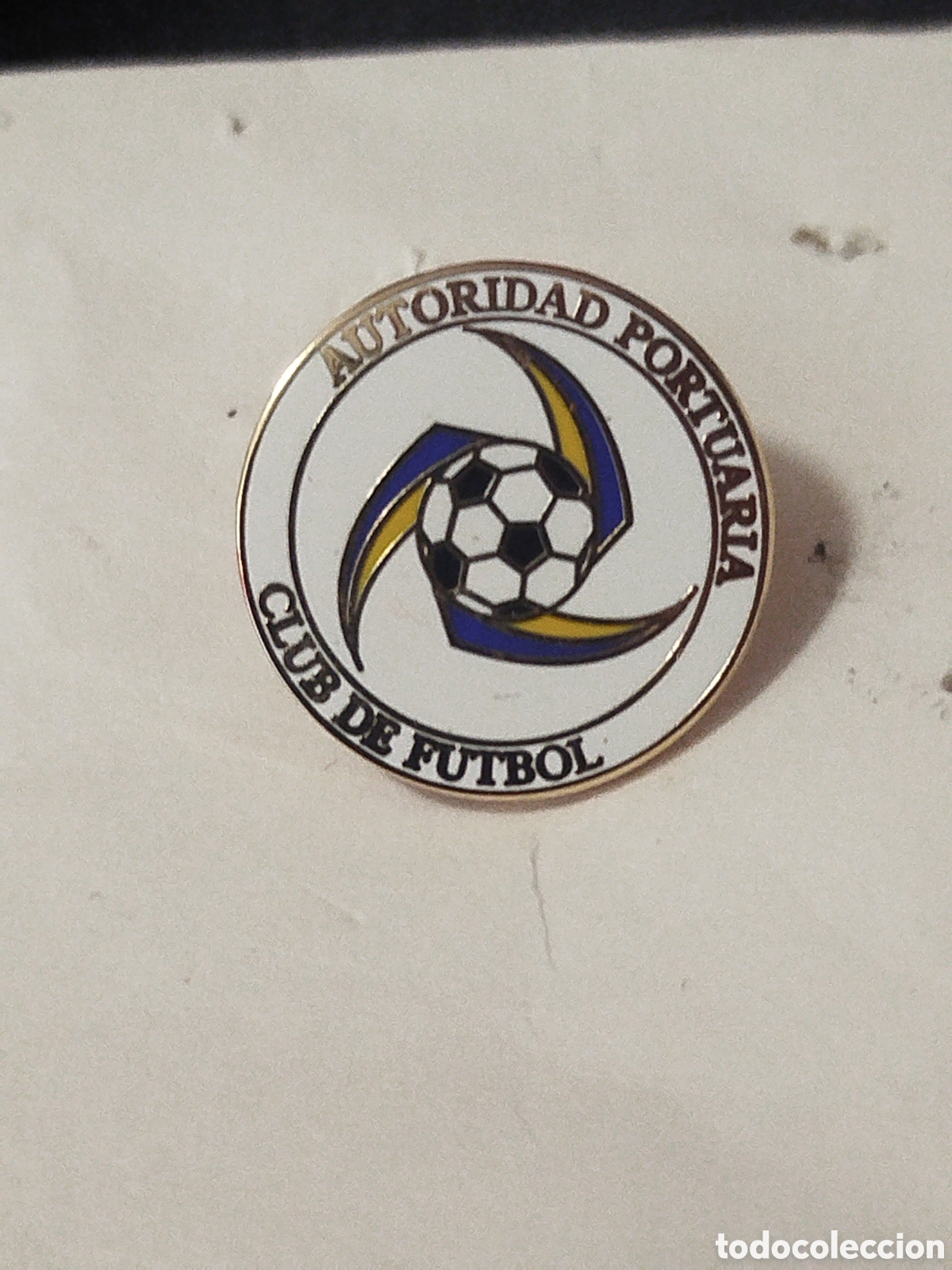 Coleccionismo deportivo: INSIGNIA DE FUTBOL AUTORIDAD PORTUARIA CF LAS PALMAS