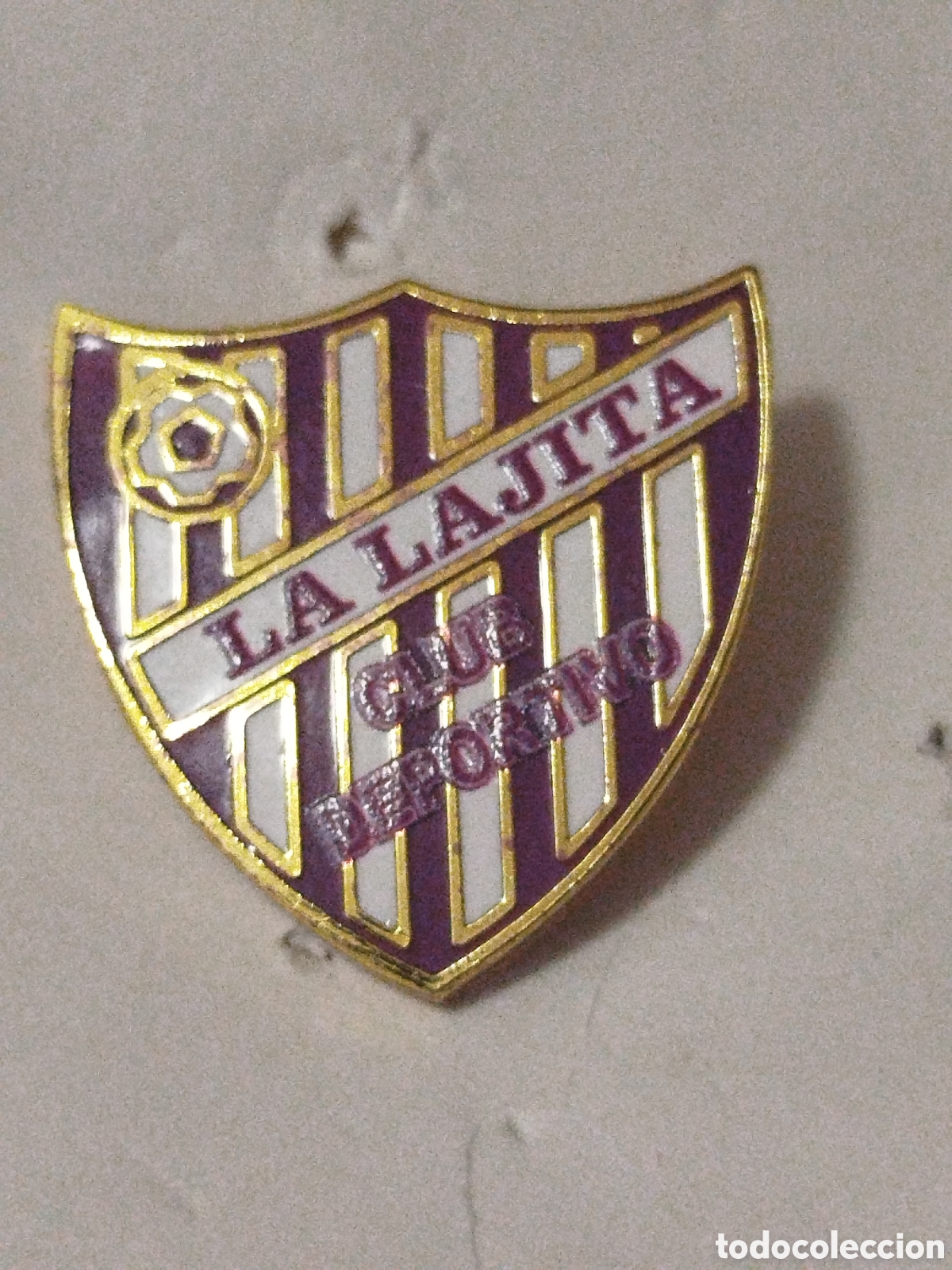 Coleccionismo deportivo: INSIGNIA DE FUTBOL LA LAJITA CD.LAS PALMAS