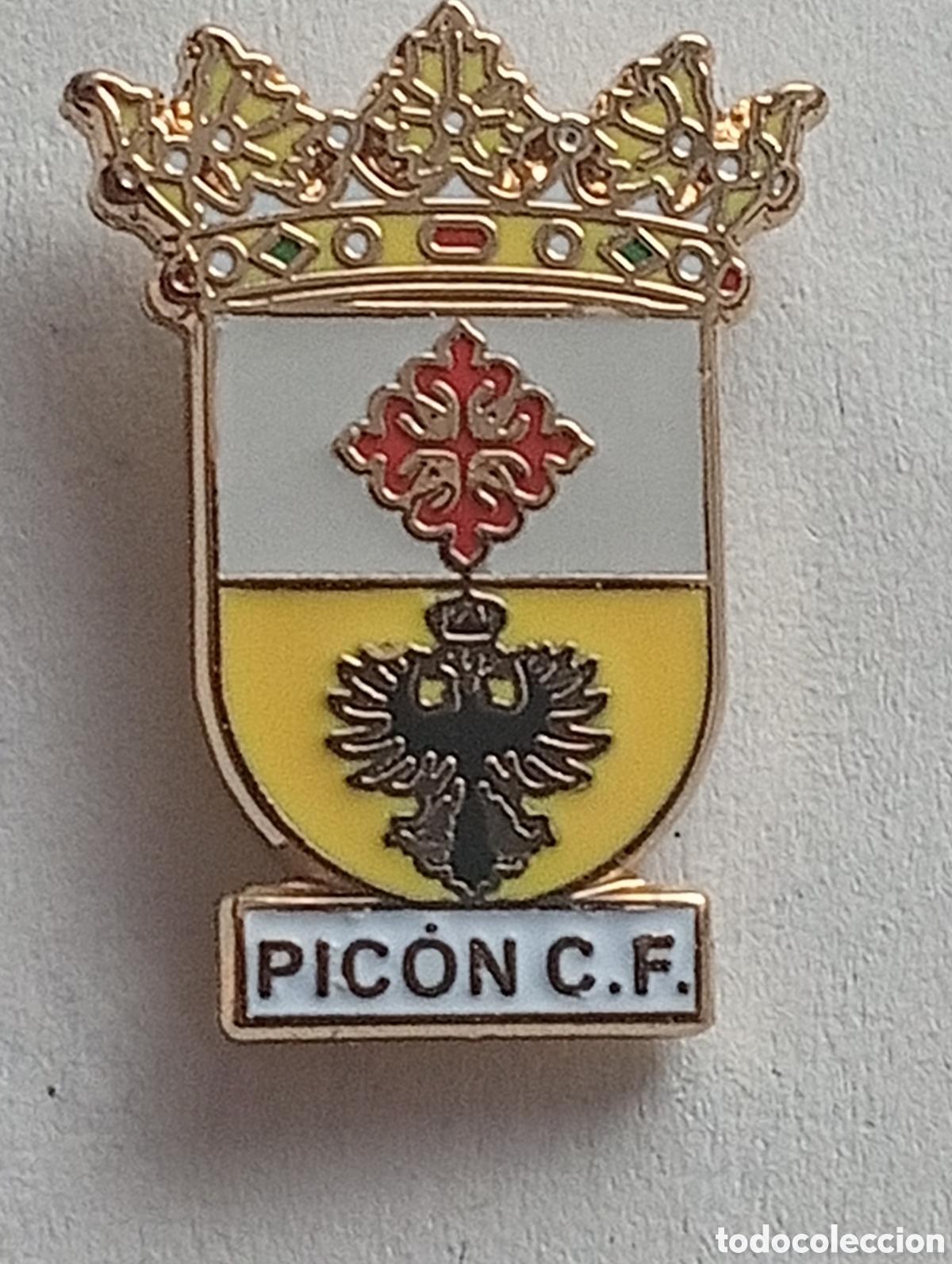 Coleccionismo deportivo: Pin - Pic&oacute;n Club de F&uacute;tbol ( Ciudad Real)