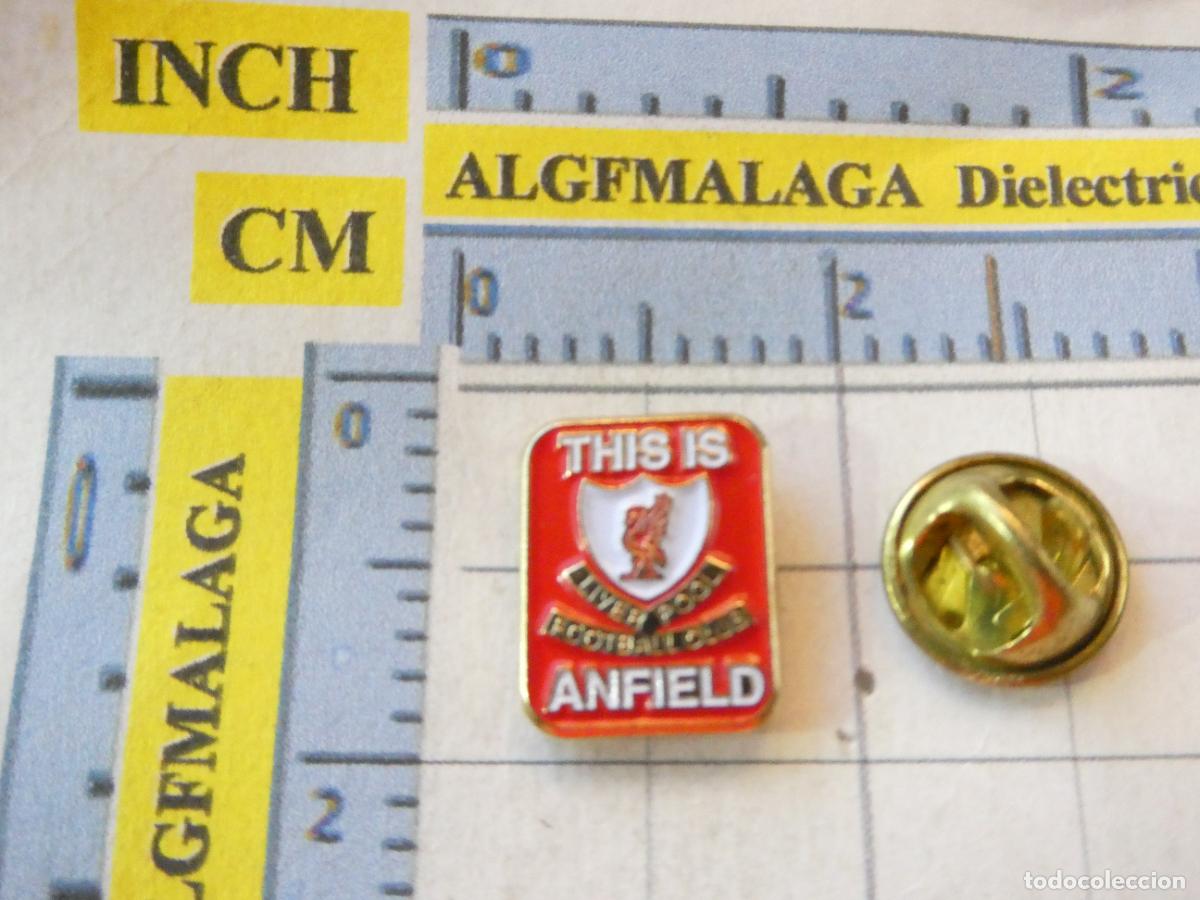 Coleccionismo deportivo: PIN DE DEPORTES. F&Uacute;TBOL. LIVERPOOL FC ESTADIO THIS IS ANFIELD. ESCUDO DEL EQUIPO