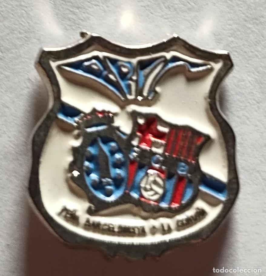 Coleccionismo deportivo: PIN PE&Ntilde;A BARCELONISTA DE LA CORU&Ntilde;A - FUTBOL CLUB BARCELONA