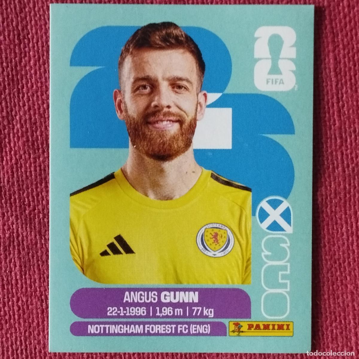 Coleccionismo deportivo: ANGUS GUNN - SCO 2 - ESCOCIA - MUNDIAL DE FUTBOL - FIFA WORLD CUP 2026