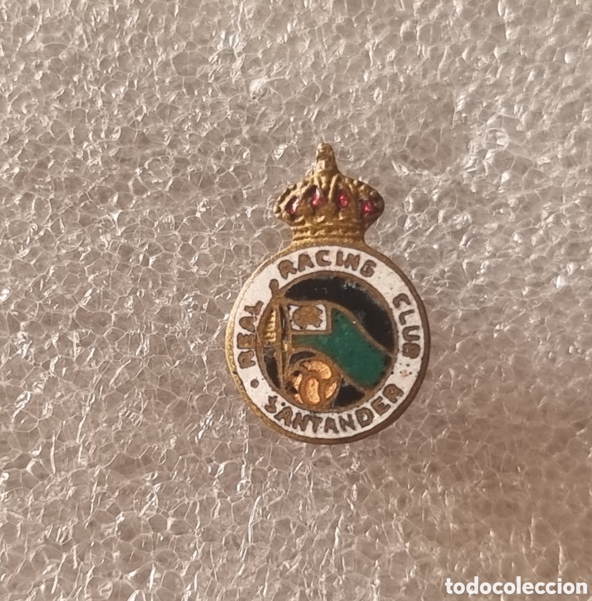 Coleccionismo deportivo: Pin insignia esmaltada del Racing de Santander de 1940
