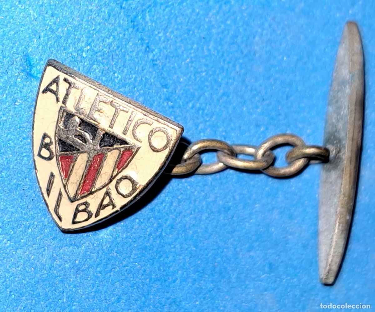 Coleccionismo deportivo: ANTIGUA INSIGNIA PARA GEMELO - ATLETICO BILBAO