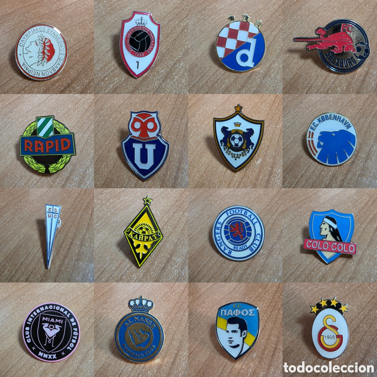 Coleccionismo deportivo: Pins de equipos de futbol de europa y el mundo